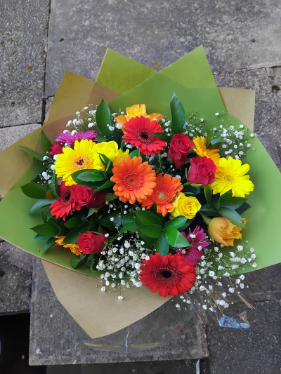 Mamma Mia - Make their day with this bright and vibrant collection of flowers, beautifully presented in a gift box / bag.